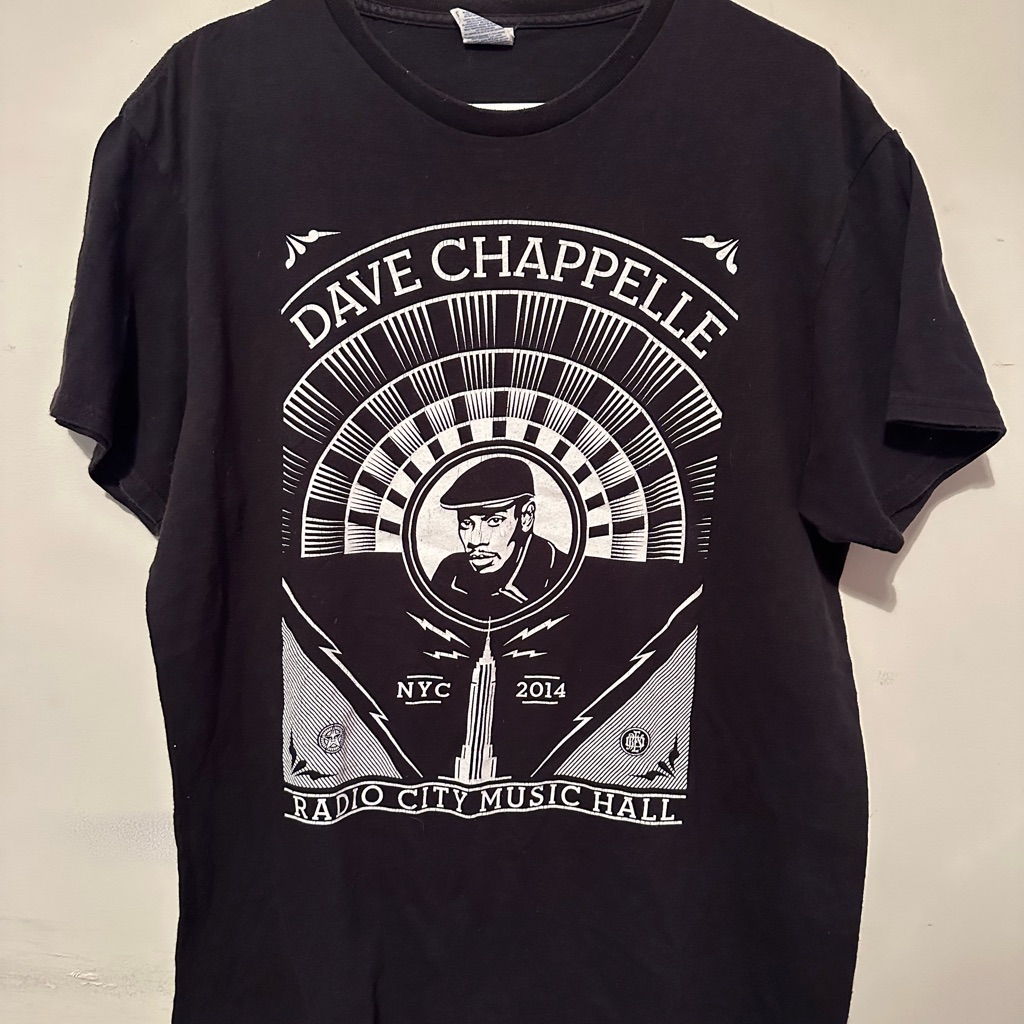 Dave Chappelle Radio City Music Hall TShirt 2014 Mens Large Black